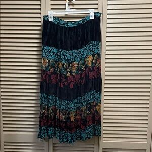 Floral Bohemian Maxi Skirt - Multicolor